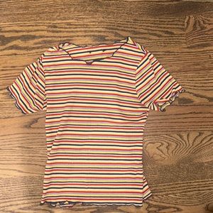 VINTAGE urban outfitters ribbed tshirt! Perfect for a trendy y2k look